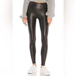 Spanx faux leather leggings XS
